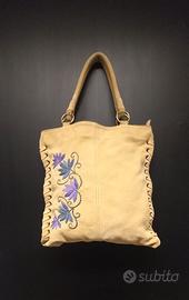 Borsa donna scamosciata