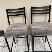 Sedie alte da bancone