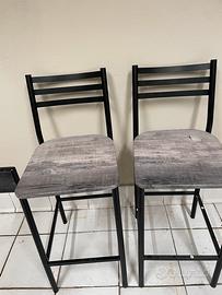 Sedie alte da bancone