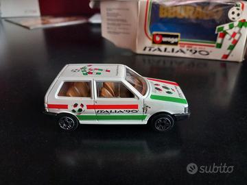 Modellino Burago Fiat Uno Italia '90 