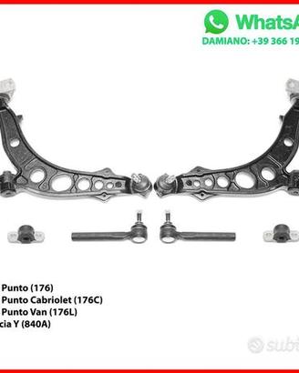 Kit 6 Bracci Anteriori Fiat Punto 176 Lancia Y 840