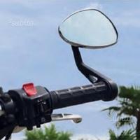 Specchio far bar end dx o sx nero e cromato
