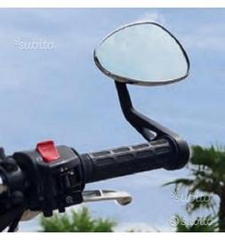Specchio far bar end dx o sx nero e cromato
