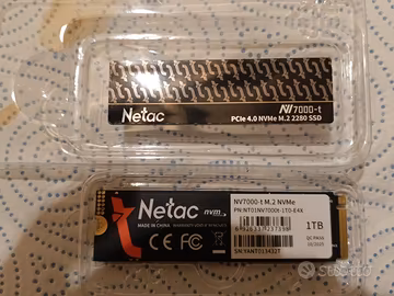 Ssd nvme Netac NI 7000-t pcie 4.0, 1 tera