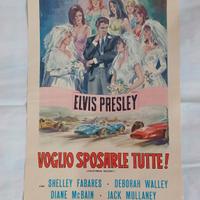  VOGLI0 SPOSARLE TUTTE, Elvis Presley locandina 