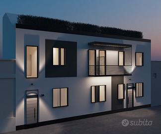Nuovo trilocale semindipendente con cortile