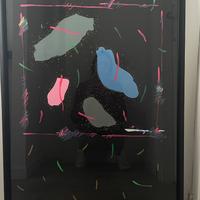 Quadro “Il grande nero” di Ennio Finzi