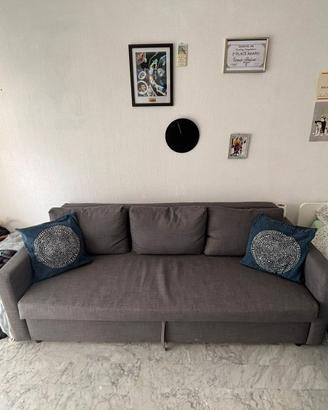Divano Ikea Friheten 3 posti convertibile grigio