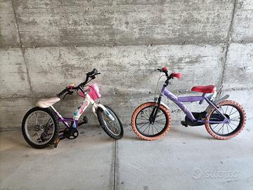 2 bici da bambina