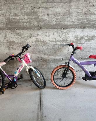 2 bici da bambina