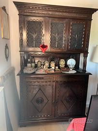Mobile antico-Credenza con alzata