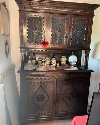 Mobile antico-Credenza con alzata