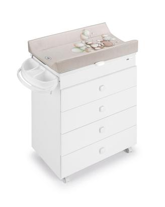 cassettiera con bagnetto e fasciatoio integrato