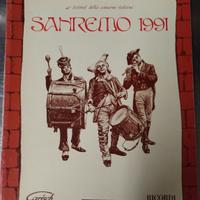 libro spartiti Sanremo 1991