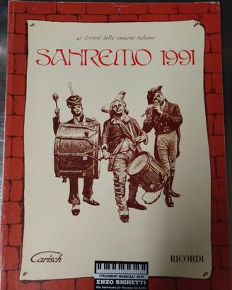 libro spartiti Sanremo 1991