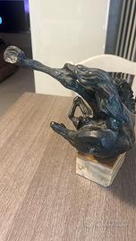 scultura cavallo in bronzo