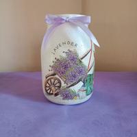 Vaso decorativo lavanda shabby 
