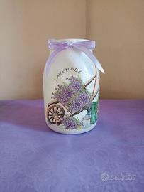 Vaso decorativo lavanda shabby 