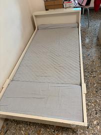 Letto singolo e materasso allungabili Ikea Vikare