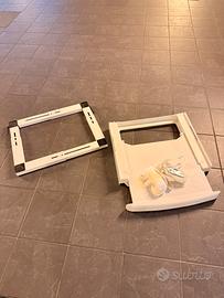Kit impilaggio lavatrice/asciugatrice con ruote