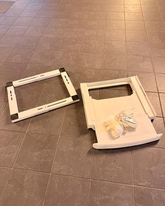 Kit impilaggio lavatrice/asciugatrice con ruote