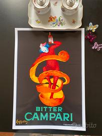 Poster stampa Campari elfo Cappiello A3 lucido