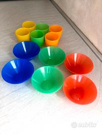 Set 6 bicchieri e 6 coppette mai usato