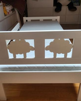 Lettino ikea legno bianco