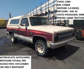Chevrolet Silverado Diesel Da Restauro Totale 1984