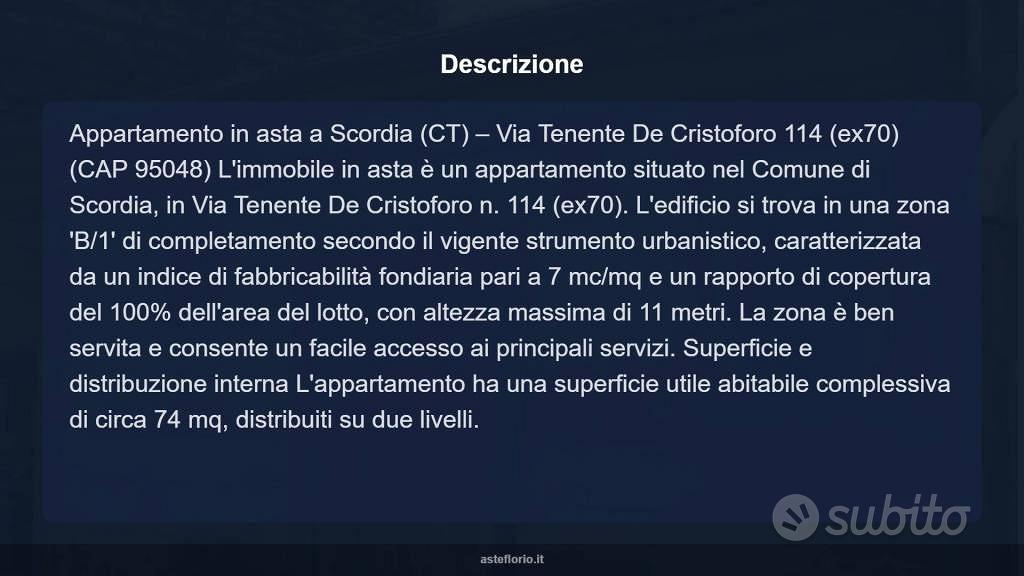 Appartamento – Scordia, Castagna - Altro