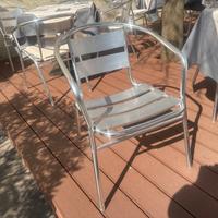 38 sedie in aluninio per bar/ristorante