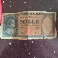 Banconota 1000 lire 1947 italiane