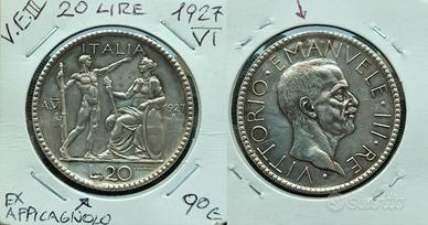 20 lire 1927 VI 80€