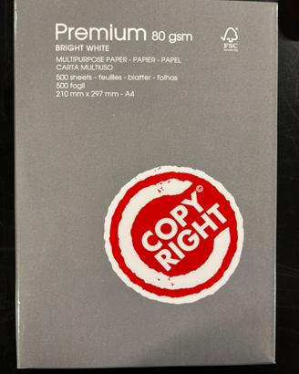Carta A4 Copy Right 80gsm Premium