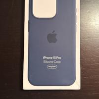 Custodia originale Apple blu scuro per iPhone 15 P