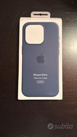 Custodia originale Apple blu scuro per iPhone 15 P