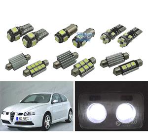 KIT 9 LAMPADE LED INTERNE ALFA ROMEO 147 00-10