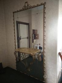 Specchiera in ferro, vintage, liberty.