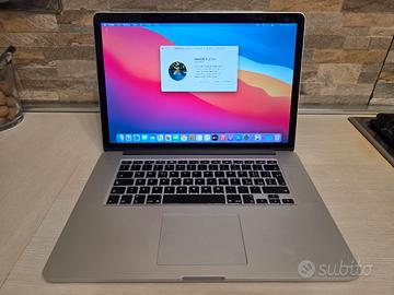 Macbook Pro a1398, 15" Intel i7, 16gb ram, 512ssd 