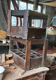 Cassette portabottiglie in legno