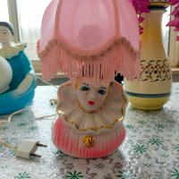 Lampada Pierrot in ceramica.