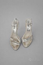 Sandali eleganti argento Estrada – Taglia 38 