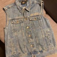 Gilet Vintage in jeans denim Harley-Davidson®