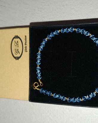 Bracciale oro e Swarovski