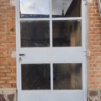 Portone vetrato in ferro SMONTATO  PER IL RITIRO