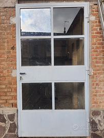 Portone vetrato in ferro SMONTATO  PER IL RITIRO