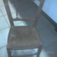 Sedia impagliata antica originale