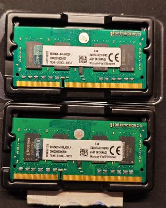 Ram SODIMM DDR3 8GB (2x4GB) Kingston 1333Mhz