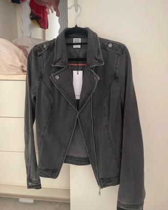 Giacca in denim nero