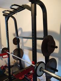 Rack palestra + lat machine